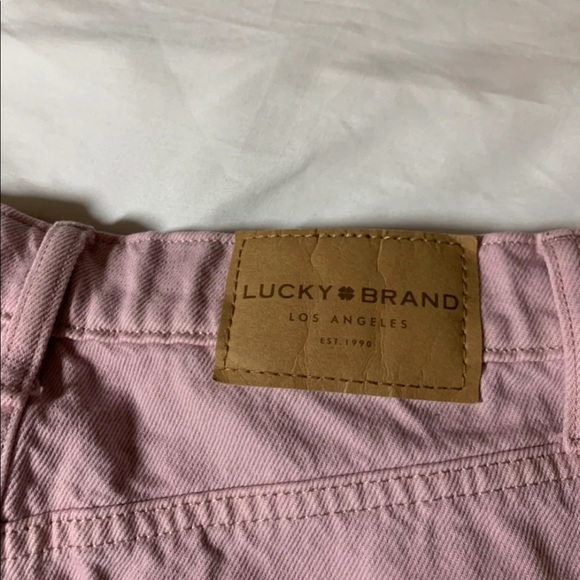LUCKY BRAND PINK DENIM SKIRT - Picture 3 of 9